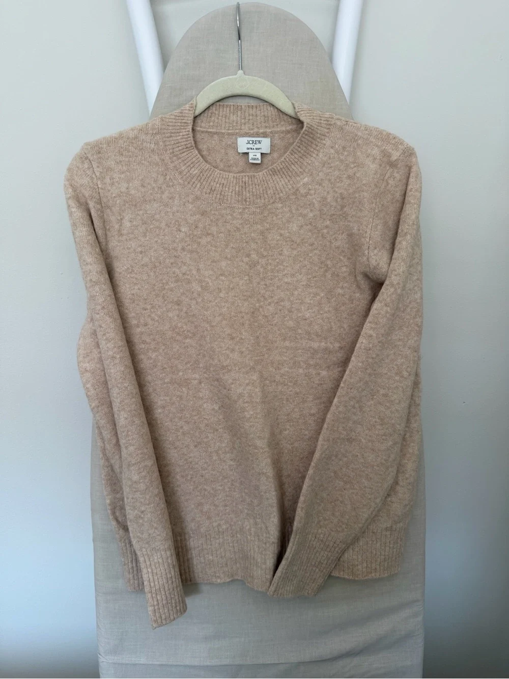 J. Crew Women’s Crewneck Sweater in Light Tan